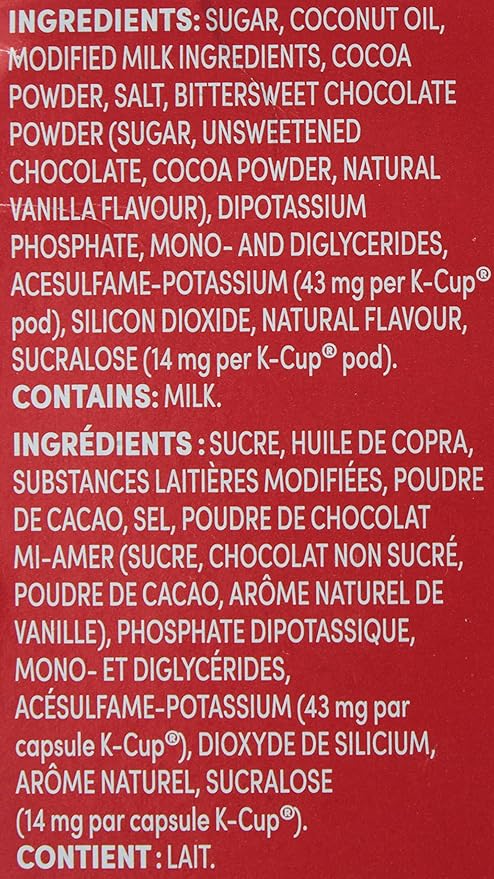 Tim Hortons Original Hot Chocolate, Single Serve Keurig K-Cup Pods, 10 Count (Pack of 2)
