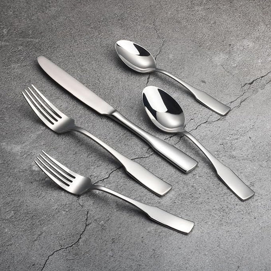 Alata Kate 20-Piece Silverware Set Stainless Steel Flatware Set,Service for 4,Mirror Polished Cutlery Set,Dishwasher Safe