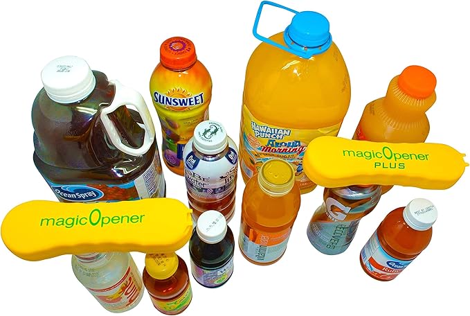 COMBO – 1 mO MINI for small plastic caps & 1 mO PLUS for larger plastic caps See Pictures for Better Understanding – Soda Opener - Water Opener | Twist-off | Good for 16 sizes | Help Aids