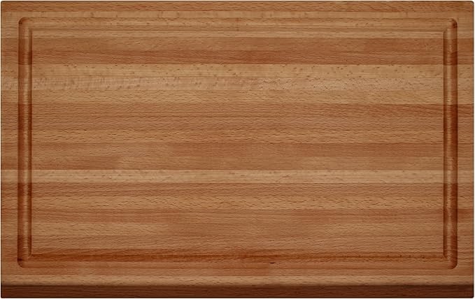 SlidingSusan Cutting Board - Solid Beechwood Butcher Block for Kitchen, Chopping, Serving, or Gifting – 1” Thick Reversible Wooden Slab for Countertop or Table, 11” x 18”