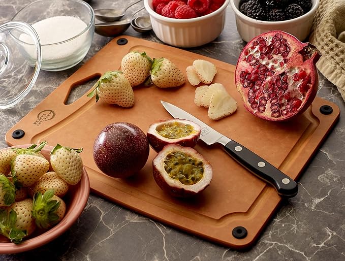 Mercer Culinary Composite Cutting Board 11 3/4" x 9 1/4", with Non Slip Feet and Juice Groove, Small