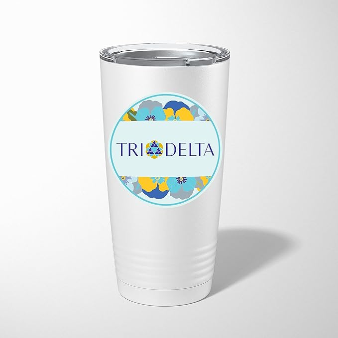 Sorority Stainless Steel Tumbler - 20oz - Ringed Base (#3)