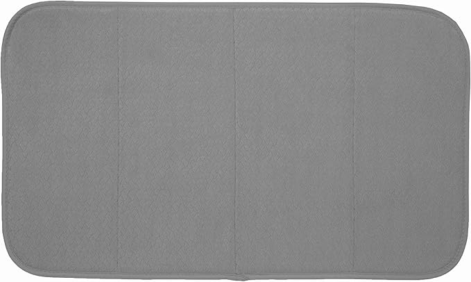 All-Clad Premium Reversible Dish Drying Mat for Kitchen: 16" x 28" Ultra-Absorbent, Long-Lasting, No Condensation, and Oversized for Large Pots and Pans - 1 Pack, Pewter