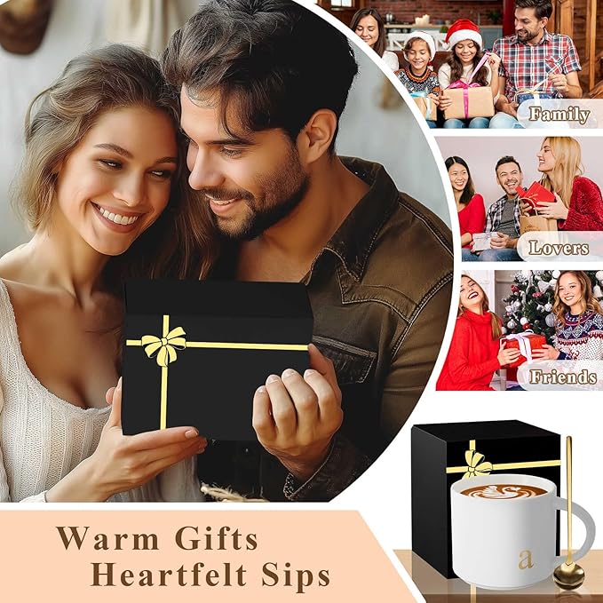 MNZZ Monogrammed Ceramic Large Coffee Mug Tea Cup Women Men Teacher Gifts Female Male Best New Appreciation Thank you Favorite Good Goodbye Retirement Friends Social Student Bestie,Y