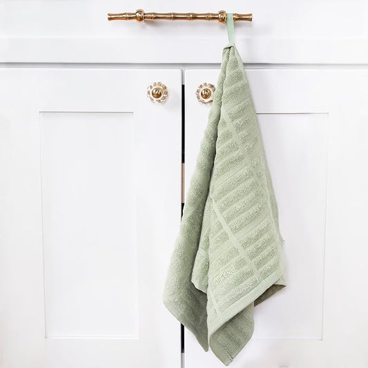 All-Clad Solid Kitchen Towel: Highly Absorbent - 100% Cotton, 17"x30" Towel for Cleaning & Drying Dishes, Glassware, or Countertops, 1-Pack, Fennel