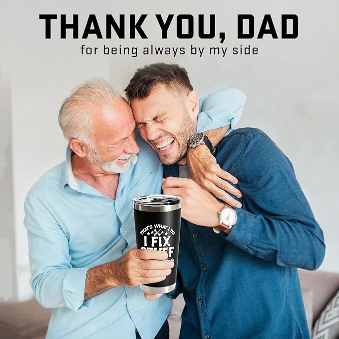 Christmas Gifts for Men, Dad - Birthday Gifts for Mens Unique, Dads Birthday Gift Ideas - Stocking Stuffers for men - 20Oz Men Tumbler Stainless Steel for Father's Day, Christmas, Birthday
