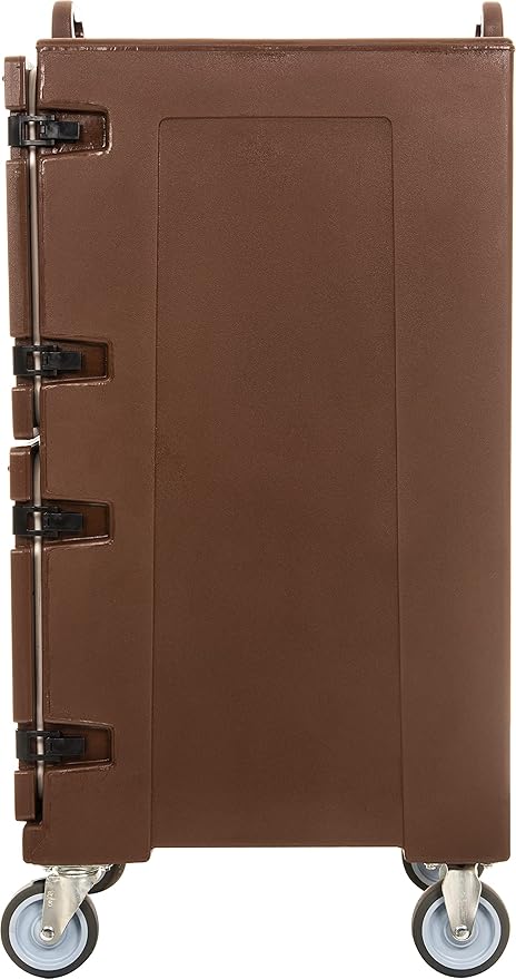 Carlisle FoodService Products Cateraide Insulated Front Loading Food Pan Carrier with Casters for Catering, Events, and Restaurants, Plastic, 10 Pans, Brown