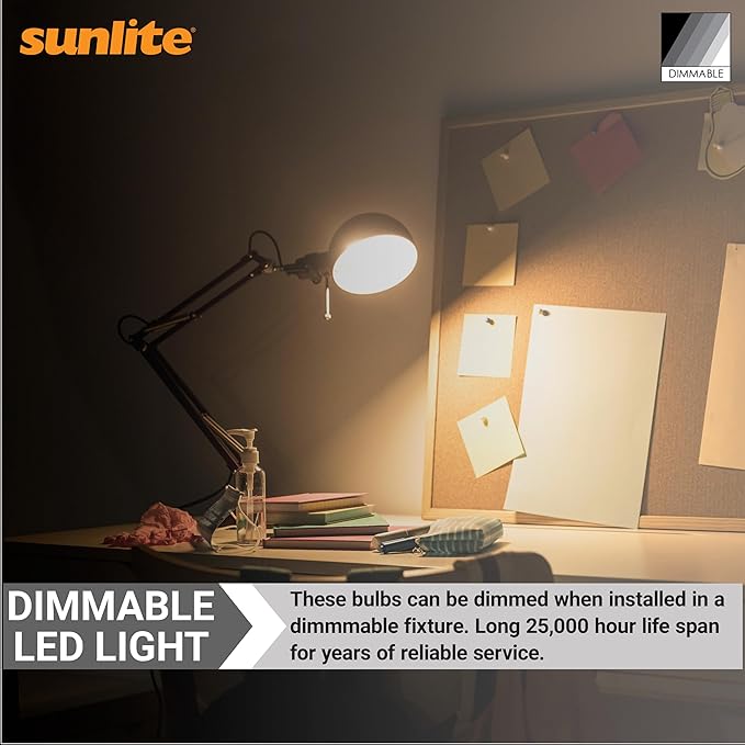 Sunlite LED R14 Mini Flood Light Bulbs, 4 Watts (25W Equivalent), 250 Lumens, Medium (E26) Base, Dimmable, ETL Listed, 2700K Soft White, for China and Curio Cabinet Light, 6 Count