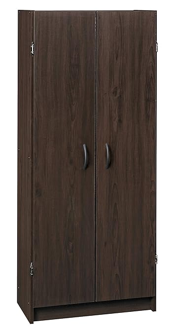 ClosetMaid Pantry Cabinet Cupboard with 2 Doors, Adjustable Shelves, Standing, Storage for Kitchen, Espresso