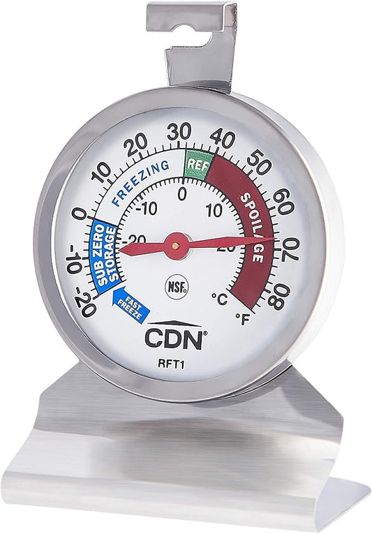 CDN RFT1 Proaccurate Heavy Duty Refrigerator Freezer Thermometer, ProAccurate Heavy Duty Refrigerator/Freezer Thermometer