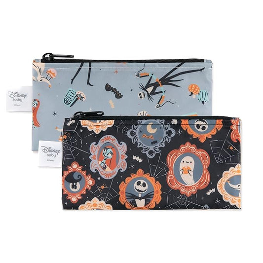 Bumkins Unisex Kid's Disney, E2 Nightmare Before Christmas-Sm, Snack Bag 2-pk