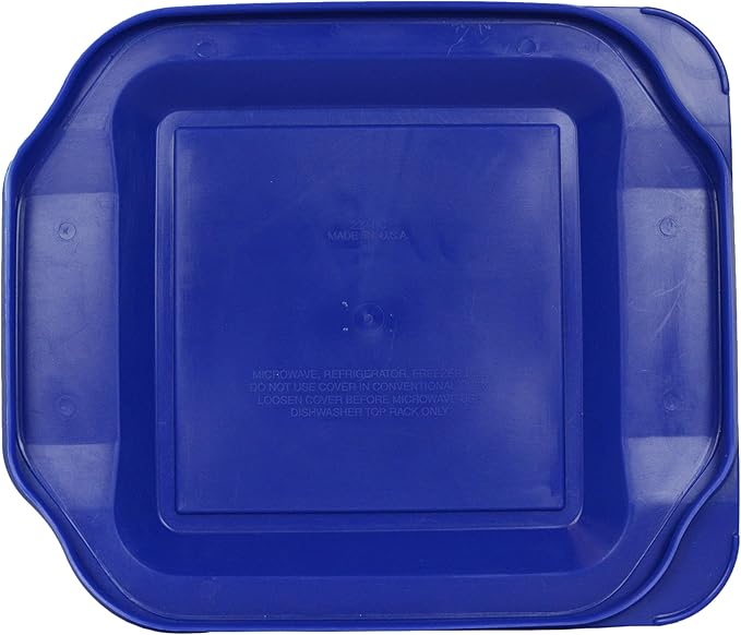 Pyrex 222-PC 2qt Blue Food Storage Replacement Lid (4-Pack) – Made in USA