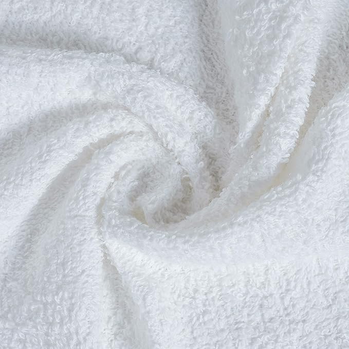 Softolle 100% Cotton Washcloths 24 Pack (12x12 Inches) Soft, Highly Absorbent Washcloth, Face Towels, Wash Cloths for Face, Ring Spun, Bulk Pack (White/L.Grey/D.Grey/Black)