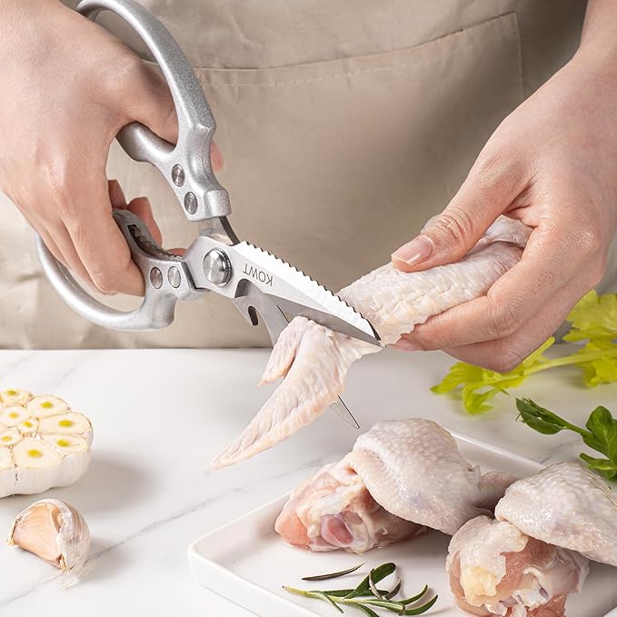 Profissional All Purpose Heavey Duty Stainless Steel Utility Ultra Sharp Scissors Seafood Kitchen Shears BBQ Meat Herbs Chicken Bones Cutting Scissors.