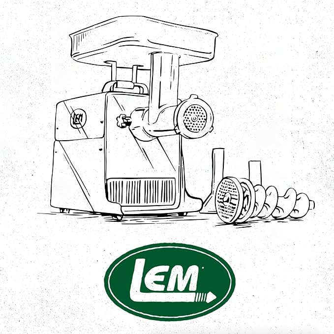 LEM Products BigBite #32 Meat Grinder, 1.5 HP Stainless Steel Electric Meat Grinder Machine, Ideal for Professional Use