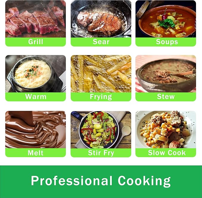 Double Induction Cooktop, 1800W Sensor Touch Electric Cooker Hot Plate, 6.7" Heating Coil,8 Power 8 Temperature Setting Countertop Burner with Timer-Proof Ceramic Glass Surface