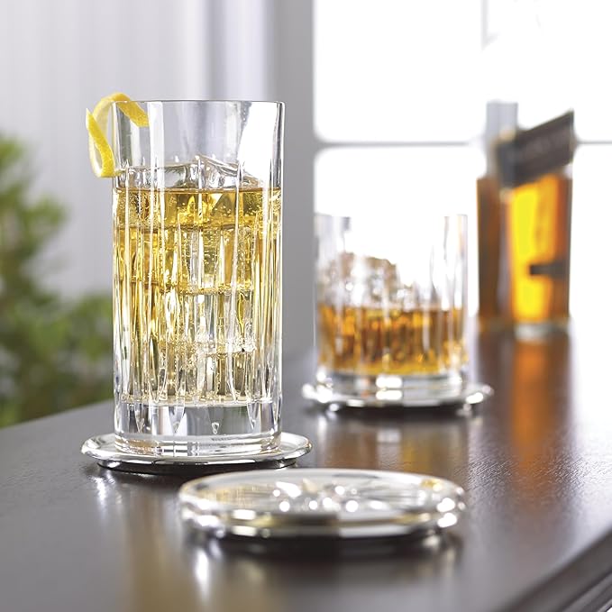 Reed & Barton Soho Crystal 4Pc Iced Beverage Glass Set, 5.90 LB, Clear