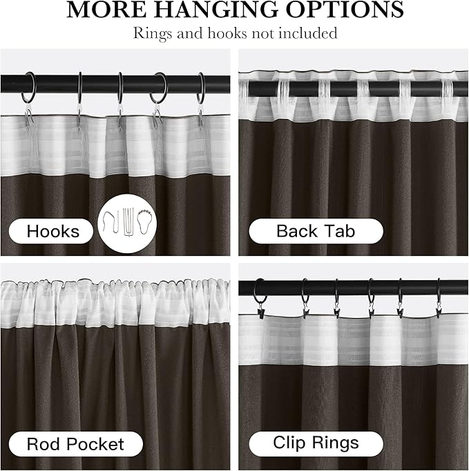 NICETOWN Taupe Blackout Velvet Curtains for School 84 inch Long 2 Panels 52" Width, Pleat Tape with Back Tab Room Darkening Thermal Insulated Privacy Protection Modern Drapes for Living Room, Bedroom
