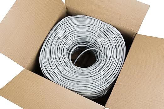 VIVO 500ft Bulk Cat6 Wire, CCA Ethernet Cable, 23 AWG, UTP Pull Box, LAN Network, Gray, CABLE-V006