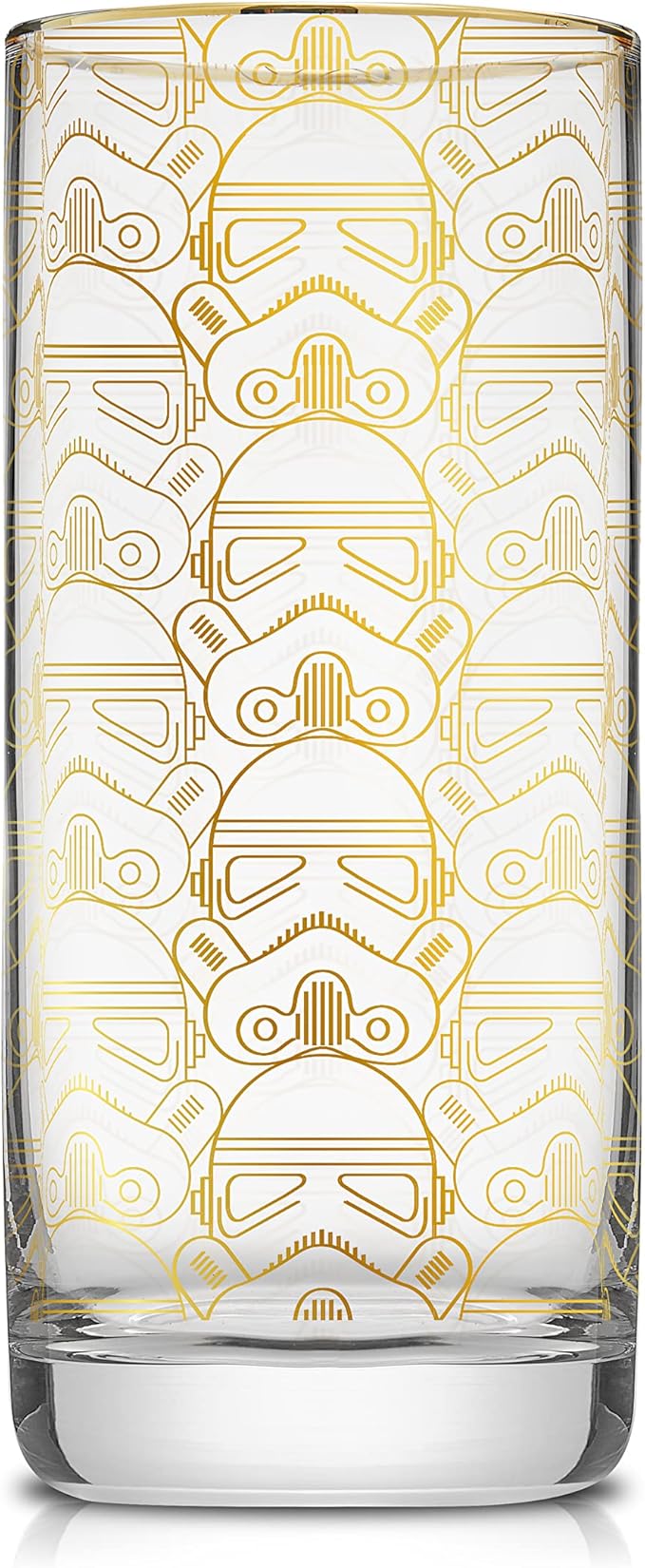 JoyJolt Star Wars Glassware. 'Deco' Highball Glasses Set of 4, 13.5oz Star Wars Glasses. Highball Glass Tumbler with Darth Vader in a Retro Crystal Glass Cup. Tall Drinking Water Glasses For Kitchen