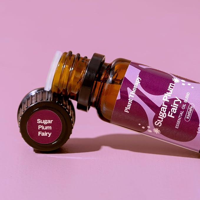 Plant Therapy Sugar Plum Fairy Holiday Essential Oil Blend 10 mL (1/3 oz) Citrus-Sweet & Floral Scent, Cheerful & Inviting, Helps Set The Mood for Relaxation