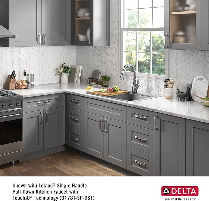 DELTA FAUCET 95A9032-T33D-SS Lorelai Workstation Kitchen Sink Drop-In Top Mount 16 Gauge Stainless Steel Double Bowl with WorkFlow Ledge and Chef’s Kit of 8 Accessories, 33 Inch