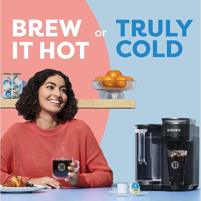 Keurig K-Brew + Chill Iced & Hot Single Serve Coffee Maker with QuickChill & MultiStream Technology, 70oz Reservoir, Strong Brew, Holiday Gift Favorite