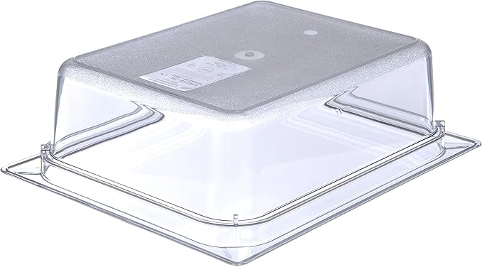 Carlisle FoodService Products 10221B07 StorPlus Half Size Food Pan, Polycarbonate, 4" Deep, Clear (Pack of 2)