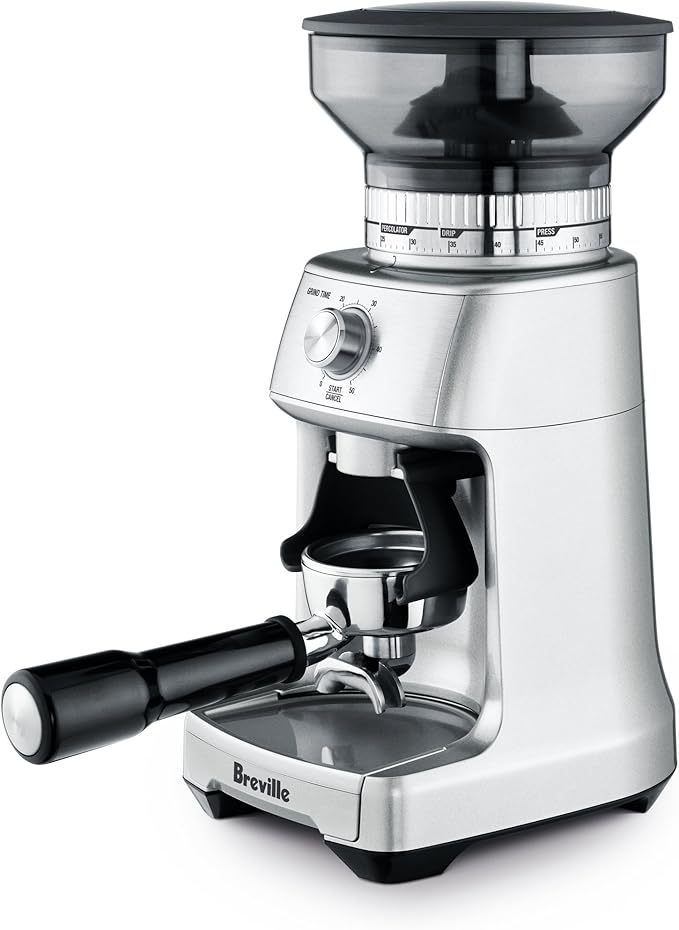 Breville Dose Control Pro Coffee Bean Grinder, BCG600SIL, Silver