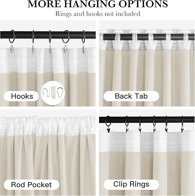 NICETOWN Ivory White Velvet Curtains 108" Length for Christmas Home Decor, Room Darkening Thermal Insulated Luxury Thick Floor to Ceiling Window Treatments for Living Room, 52" Wide, 2 Panals