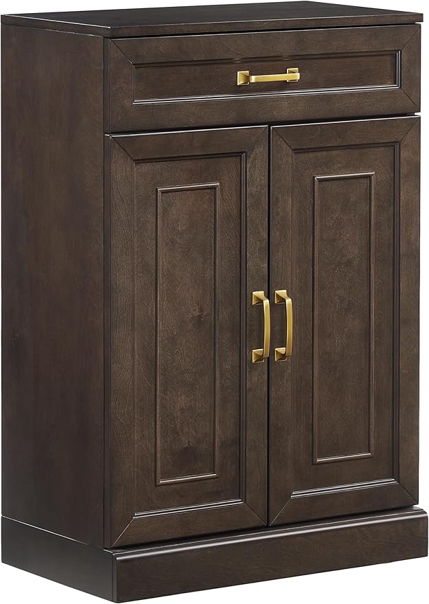 Crosley Furniture Stanton Pantry Storage Cabinet with Shelves, Kitchen, Dining, or Laundry Room, Coffee