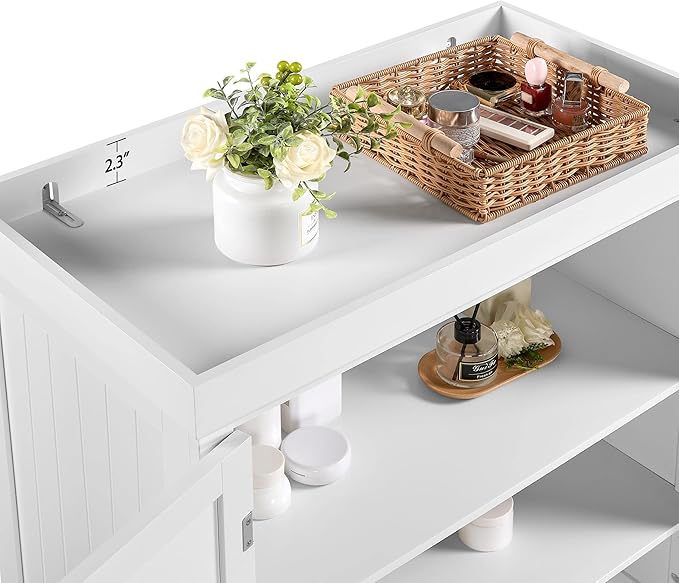 Yaheetech 72.5" Kitchen Pantry Storage Cabinet with Drawer, Freestanding Pantry Cupboard with Doors and 2 Adjustable Shelves, Modern Utility Pantry Cabinet for Dinning Room, Living Room, White