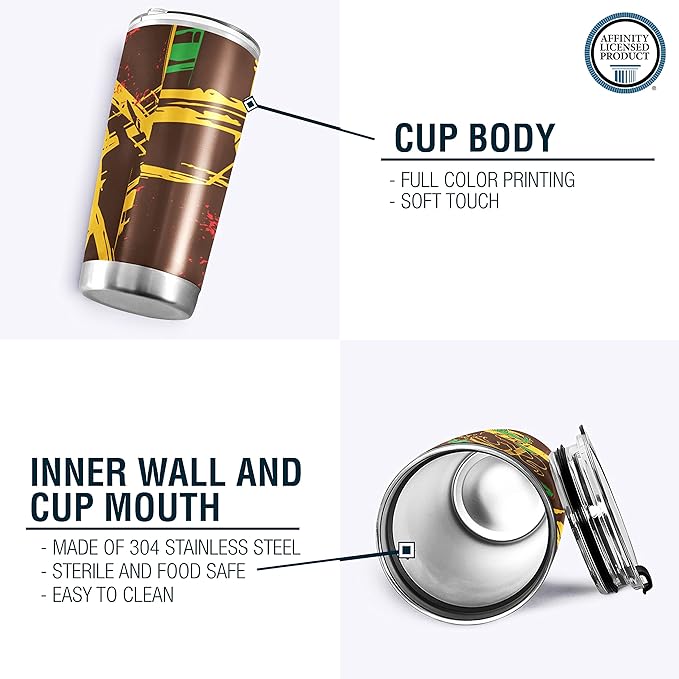 Iota Phi Theta Officially Licensed - 20 oz Stainless Steel Insulated Sublimation Tumbler - Centaur - Fraternity Paraphernalia