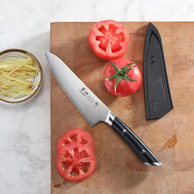 Cangshan HELENA Series 5.5-Inch Prep Utility Knife, Forged German Steel (Black)