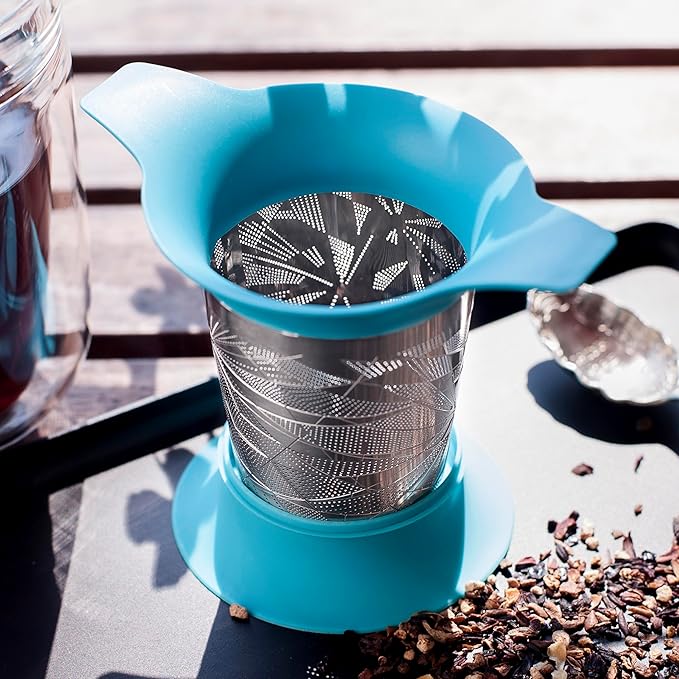 Tea Basket For Loose Tea Loose Leaf Tea Steeper For Loose Leaf Tea Stainless Tea Infuser Fine Mesh Tea Infuser Tea Filter Strainer Tea Diffusers For Loose Tea Brewer (Tangerine)