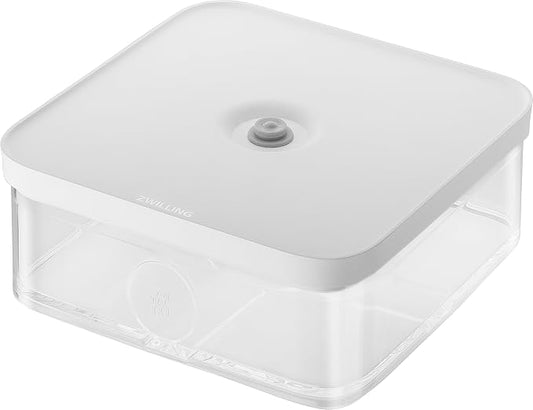 ZWILLING FRESH & SAVE CUBE Box, size L, modular & stackable container, airtight & vacuumable storage, dishwasher friendly, transparent