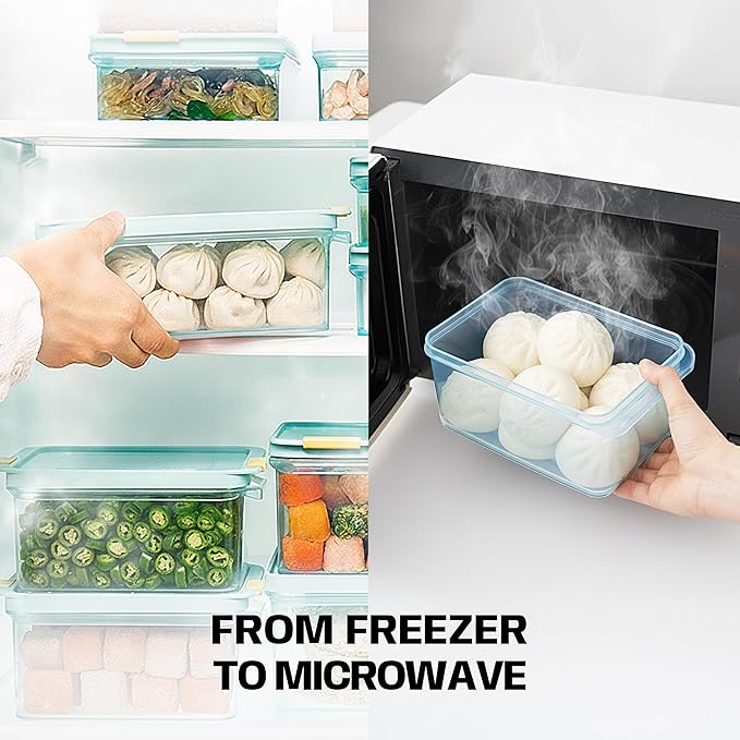 LocknLock HFL106 Freezer Fit Plastic Food Storage Container with Lid for Kitchen, Lunch, Meal Prep, and Leftovers, BPA-Free, Airtight, Leakproof, Microwave, Dishwasher-Safe, 3.5L