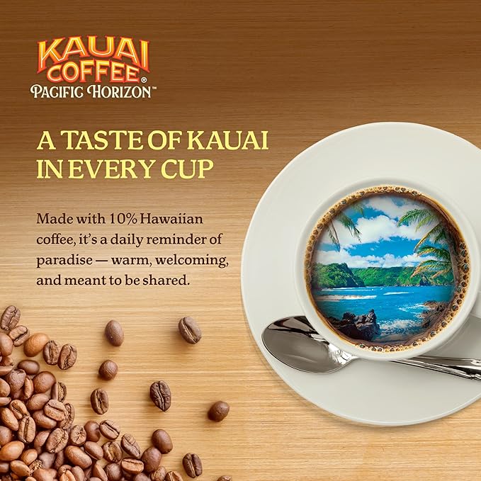 Kauai Coffee Espresso Pods Compatible with Nespresso Original Coffee Makers – 10% Hawaiian Arabica Coffee – Medium & Dark Roast Variety Pack – Poipu Beach and Wailua Falls, 4 Packs of 10 Espresso Pods