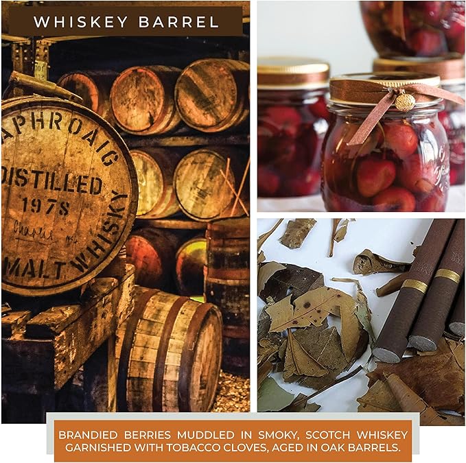 A Cheerful Giver - Whiskey Barrel - 6oz Baby Scented Candle Jar with Lid - Keepers of The Light - 35 Hours of Burn Time, Gift for Women, Brown