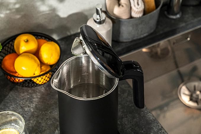 ZWILLING Enfinigy Cool Touch 1-Liter Electric Kettle Pro, Cordless Tea Kettle & Hot Water - Black