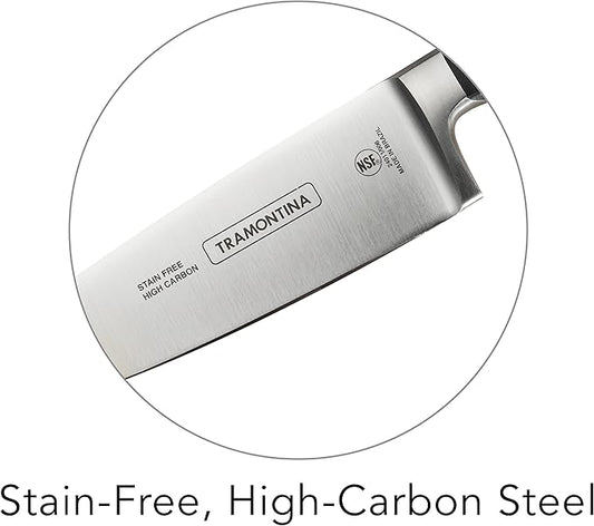 Tramontina Pro Series Forged 6-Inch Chef Knife, Stain-free High-Carbon Steel Kitchen Knives for Cooking