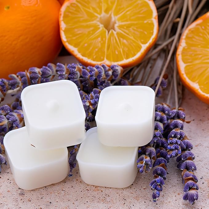 Baby Powder Strongly Scented Hand Poured Vegan Wax Melts, 12 Scented Wax Cubes, 6.4 Ounces in 2 x 6-Packs