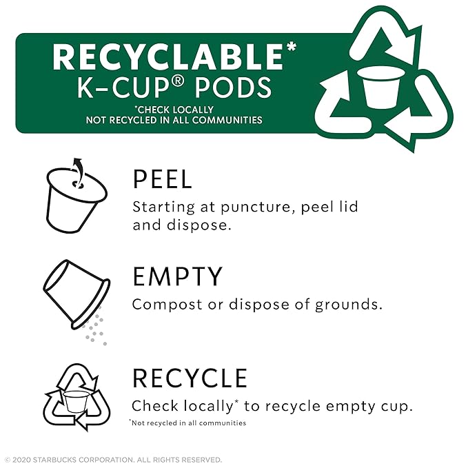 Starbucks Dark Roast K-Cup Coffee Pods — Caffè Verona for Keurig Brewers — 1 box (10 pods)