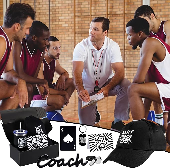 VAIPI Coach Gifts for Men Women Best Coach Ever Tumbler Gifts Thank You Gift for Coaches Christmas Birthday Appreciation Gift Basket for Football Basketball Softball Baseball Coaches