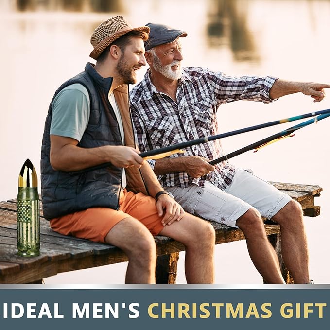 Birthday Gifts for Men Dad Him Adults Funny, 17 oz Camo Tumbler, Gifts for Dad Who Have Everything - Unique Anniversary Mens Presents for Boyfriend Husband, Camo Cup - Green
