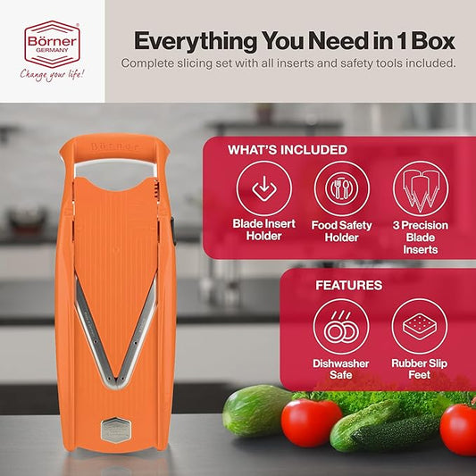 Swissmar Borner V Power Mandoline, V-7000, Orange