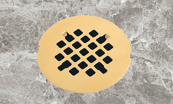 Artiwell 4-1/4” OD Snap-in Shower Drain Cover, Round Shower Drain Strainer Grid, Replacement Cover, Designed for Long-Lasting