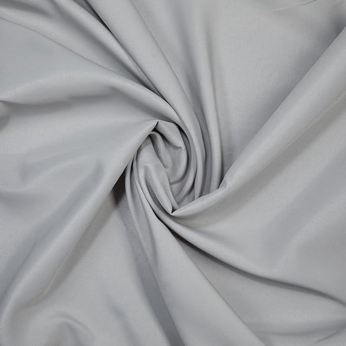 Gee Di Moda Rectangle Tablecloth - 90 x 156 Inch Silver Table Cloth for 8 Foot Table with Floor-Length Drop - Heavy Duty Washable Fabric - 8 Ft Buffet Table, Holiday Party, Wedding & Baby Shower