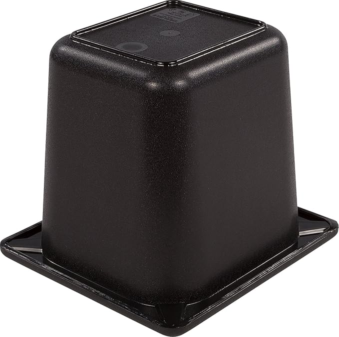 Carlisle CM110403 Coldmaster ABS Sixth-Size Food Pan, 6.84 x 6.25 x 5.91", Black