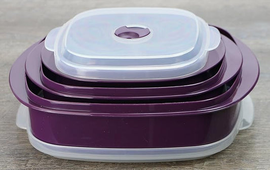 Calypso Basics by Reston Lloyd 6-Piece Microwave Cookware, Steamer and Storage Set, small (20502)